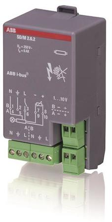 ABB 2CDG110107R0011 SD/M2.6.2 Switch/Dim Actuator, 2F, 6AX