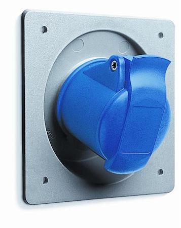 ABB 2CMA170040R1000 Industrial Socket Outlets Panel Mounting, 3P+E, 32 A, Optional voltage V