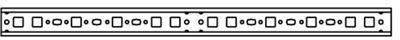 ABB 2CPX039382R9999 ED2 DIN Rail 2F. 35x15 mm