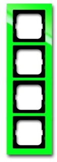 ABB 1754-0-4350 Рамка 4-постовая, серия axcent, цвет зелёный