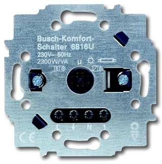 ABB 6800-0-2355 Механизм для детектора движения (комфортного выключателя) Busch-Komfortschalter, для всех типов ламп, 2300 Вт
