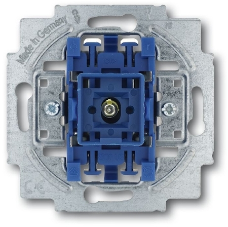 ABB 1022-0-0659 Механизм 1-клавишного контрольного переключателя с лампой, с N-клеммой, 10А 250В