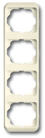 ABB 1754-0-3773 Рамка 4-постовая, вертикальная, серия alpha nea, цвет слоновая кость