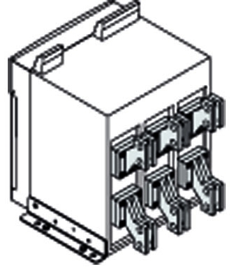 ABB 1SDA074064R1 Комплект силовых выводов стационарного выключателя SVR на верхние выводы E2.2 F Iu=2500 4шт (устанавливаются на заводе)