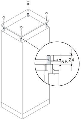 ABB AE1015 Проставки для вентиляции шкафа (IP20)