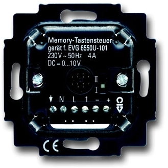 ABB 6550-0-0042 Механизм клавишного светорегулятора для люминесцентных ламп с ЭПРА, 700 Вт, 50мА, 1-10 В