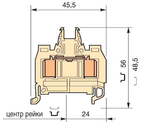 ABB 1SNA399730R1700 beige Railway Terminal Blocks D1.5/6.ADO.NF