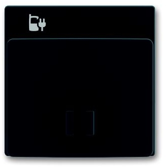 ABB 6400-0-0013 Плата центральная (накладка) 6478-81 для блока питания micro USB - 6474 U, Future, антрацит/чёрный