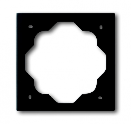 ABB 1754-0-4424 Рамка 1-постовая, серия impuls, цвет чёрный бархат