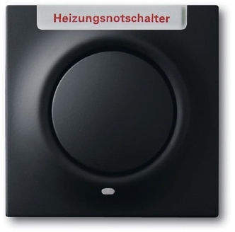 ABB 1753-0-0154 Клавиша для механизма 1-клавишного выключателя/переключателя/кнопки, с красной линзой, с маркировкой "HNS", серия impuls, цвет чёрны бархат