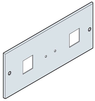 ABB EH3296K Панель под 2 изм устр-ва 96x96 200x800мм ВхШ