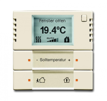 ABB 6134-0-0274 6124/01-82-500 Терморегулятор KNX с дисплеем, FM, слоновая кость