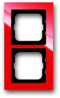 ABB 1754-0-4341 Рамка 2-постовая, серия axcent, цвет красный