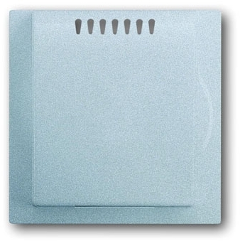 ABB 6599-0-2919 Плата центральная (накладка) для усилителя мощности светорегулятора 6594 U, KNX-ТР 6134/10 и цоколя 6930/01, серия impuls, цвет серебристый металлик