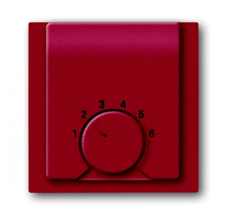 ABB 1710-0-3816 Плата центральная (накладка) для механизма терморегулятора (термостата) 1094 U, 1097 U, серия impuls, цвет бордо/ежевика