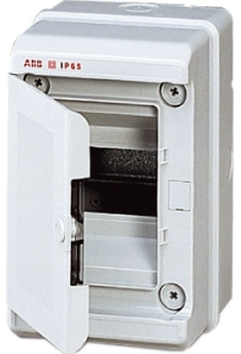 ABB 12724 EUROPA IP65 бокс настенный 4М непрозр.дверь серый