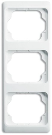 ABB 1754-0-3088 Рамка 3-постовая, вертикальная, серия alpha exclusive, цвет белый глянцевый