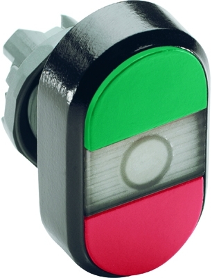 ABB 1SFA611130R1108 Green/Red Modular Double Pushbutton