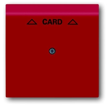 ABB 1753-0-0126 Плата центральная (накладка) для механизма карточного выключателя 2025 U, серия impuls, цвет бордо/ежевика