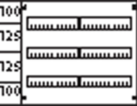 ABB AS23 Пластрон с прорезями 2ряда/3 рейки