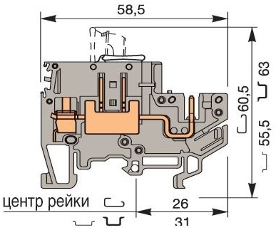 ABB 1SNA115966R1300 Клемма MA2,5/5.SNB-CPE винт 2,5мм.кв.