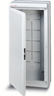 ABB 12776 EUROPA IP65 бокс настенный 275х570х140мм ШхВхГ непрозр.дверь серый