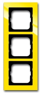 ABB 1754-0-4336 Рамка 3-постовая, серия axcent, цвет жёлтый
