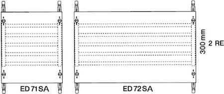 ABB ED71SA Модуль с шинной системой 1ряд/2 рейки