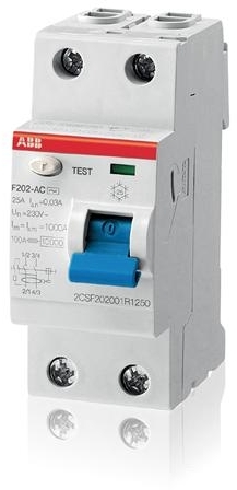 2CSF202001U1400 Устройство защитного отключения 2-пол. 40A 30mA тип AC без упаковки ABB