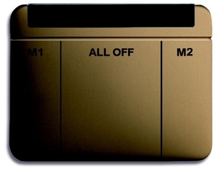 ABB 6020-0-0044 Пульт дистанционного управления ИК, Busch-Ferncontrol IR (2 канала), серия alpha nea, цвет бронза