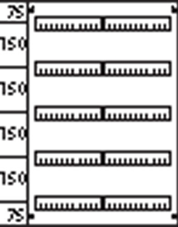 ABB AS225 Пластрон с прорезями 2ряда/5 реек-150мм