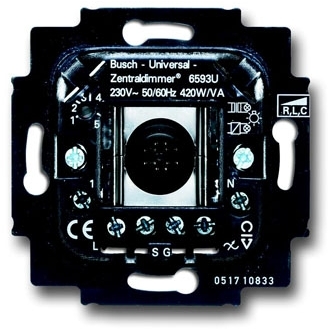 ABB 6590-0-0171 Механизм универсального клавишного светорегулятора 60-420 Вт/ВА