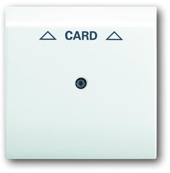 ABB 1753-0-6703 Плата центральная (накладка) для механизма карточного выключателя 2025 U, серия impuls, цвет альпийский белый