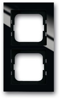ABB 1753-0-4127 Рамка 2-постовая, для монтажа заподлицо, серия axcent, цвет черный
