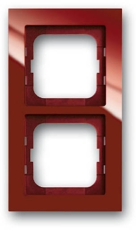ABB 1754-0-4477 Рамка 2-постовая, серия axcent, цвет foyer-red