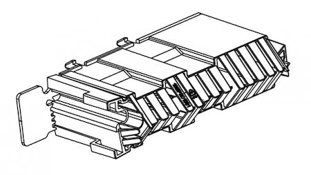 ABB 1SEP408496R0001 Кабельная крышка для XR00