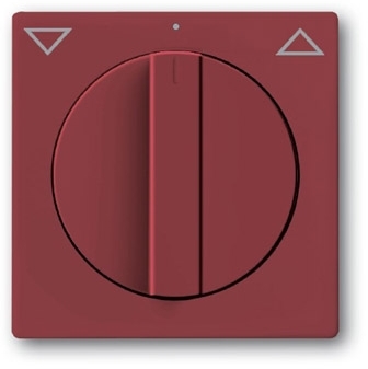 ABB 1710-0-3229 Плата центральная (накладка) для механизма выключателя жалюзи с зам. 2712/2713 USL-101, 2722/2723 USL-101 и 2733 USL-101, с полем дл надписи, серия solo/future, цвет toscana/красный