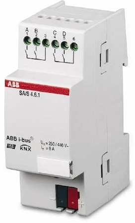 ABB 2CDG110036R0011 SA/S 4.6.1 Бинарный выход 4-х канальный 6 А, MDRC