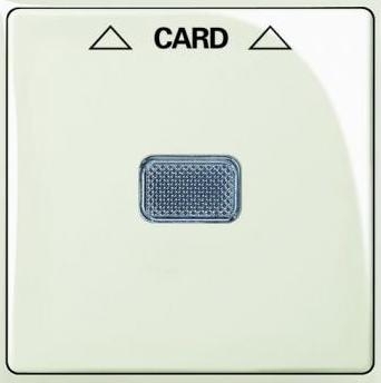 ABB 1710-0-3937 Плата центральная (накладка) для механизма карточного выключателя 2025 U, серия Basic 55, цвет chalet-white