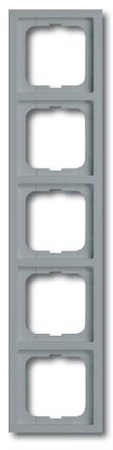 ABB 1754-0-4201 Рамка 5-постовая, серия future, цвет stone/серый