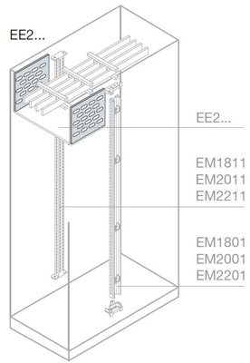 ABB EE2020 Перегородка вертикальная каб.секции 200x400мм ВхШ