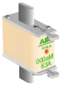 ABB 1SCA022660R9000 Meszekering Fuseline aM = 690V, DIN000 In = 63A