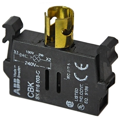 ABB COSSK616003-C Патрон KLB-3  напряжение 230В для лампочки до 130В AC/DC