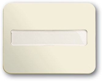 ABB 1731-0-1858 Клавиша с полем для надписи, со световодом, для выключателей/переключателей/кнопок, серия alpha nea, цвет слоновая кость