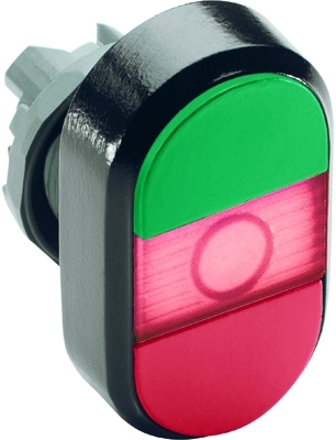 ABB 1SFA611130R1101 Green/Red Modular Double Pushbutton