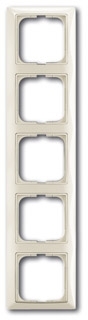 ABB 1725-0-1515 Рамка 5-постовая, серия Basic 55, цвет chalet-white