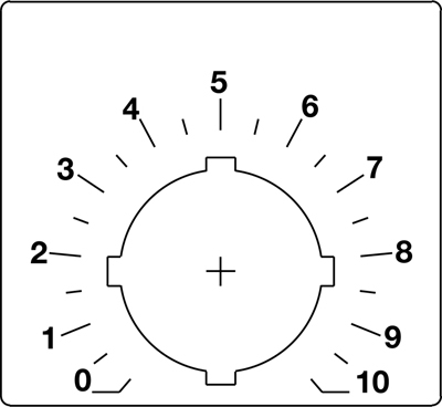 ABB SK615562-88 Шильдик для потенциометра (со шкалой)