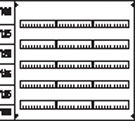 ABB AS35 Пластрон с прорезями 3ряда/5 реек
