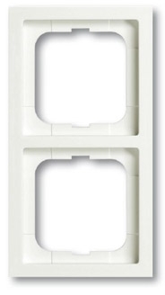 ABB 1754-0-4415 Рамка 2-постовая, серия, серия solo/future linear, цвет белый бархат