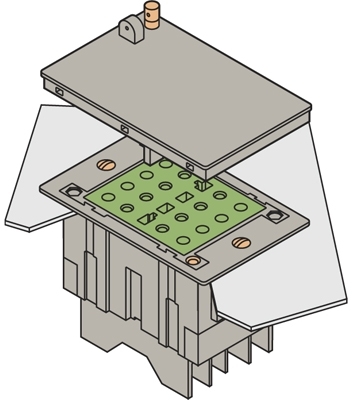 ABB 1SNA166577R2000 CPT-2 Protecting Lids for Voltage Sockets